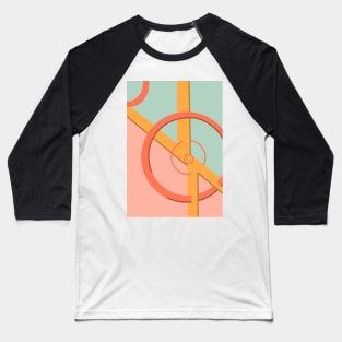 Abstract geometric circles Baseball T-Shirt